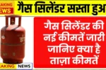 गैस सिलेंडर सस्ता हुआ! जानिए आपके शहर में कितनी हुई कीमत LPG Cylinder Price